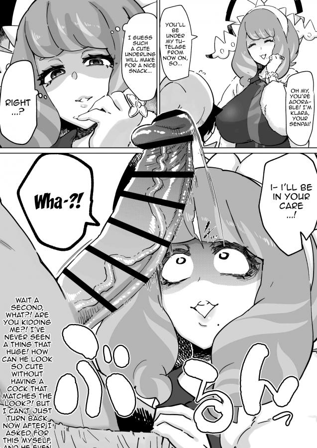 Klara looks after the newcomer Hentai Comics